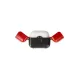 Apple Airpods 3 (3.nesil) Basmalı Kılıf - Siyah-Kırmızı