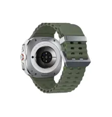 Watch 7 Ultra KR417 Rug Silikon Kordon - Koyu Yeşil