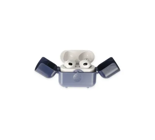 Apple Airpods 3 (3.nesil) Basmalı Kılıf - Mavi-Lacivert