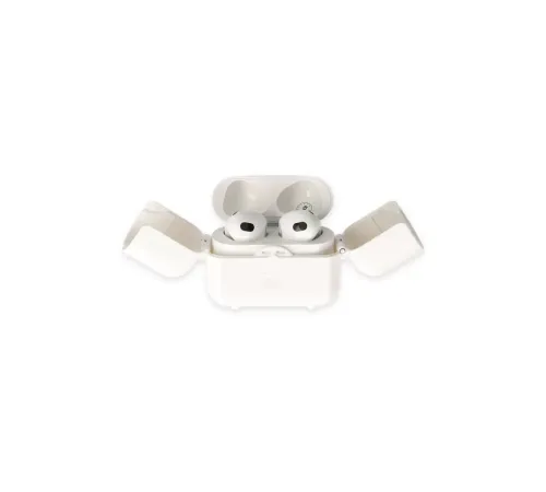 Apple Airpods 3 (3.nesil) Basmalı Kılıf - Beyaz