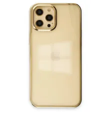 Apple iPhone 12 Pro Max Kılıf Element Silikon - Gold