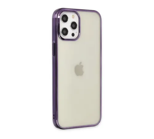 Apple iPhone 12 Pro Max Kılıf Element Silikon - Mor