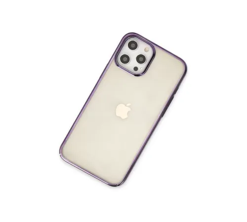 Apple iPhone 12 Pro Max Kılıf Element Silikon - Mor