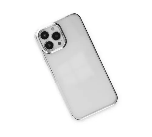 Apple iPhone 13 Pro Kılıf Element Silikon - Gümüş