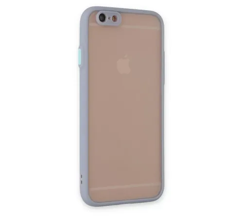 Apple iPhone 6 Kılıf Montreal Silikon Kapak - Gri