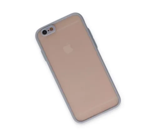 Apple iPhone 6 Kılıf Montreal Silikon Kapak - Gri