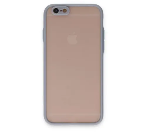Apple iPhone 6 Kılıf Montreal Silikon Kapak - Gri