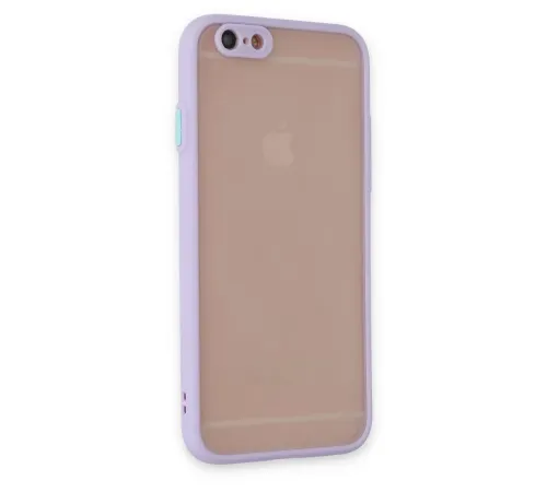 Apple iPhone 6 Kılıf Montreal Silikon Kapak - Mor