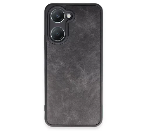 Vivo Y18 Kılıf Aras Deri Kapak - Siyah