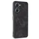 Vivo Y18 Kılıf Aras Deri Kapak - Siyah