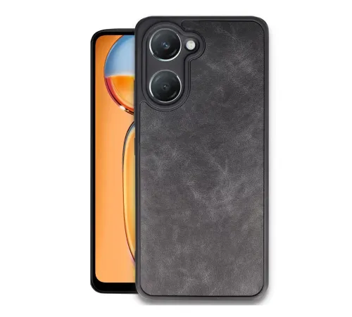 Vivo Y18 Kılıf Aras Deri Kapak - Siyah