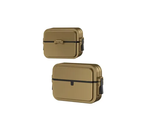Apple Airpods 3 (3.nesil) 404 Kilitli Kılıf - Gold