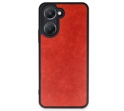 Vivo Y18 Kılıf Aras Deri Kapak - Kırmızı