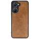Vivo Y18 Kılıf Aras Deri Kapak - Taba