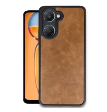 Vivo Y18 Kılıf Aras Deri Kapak - Taba