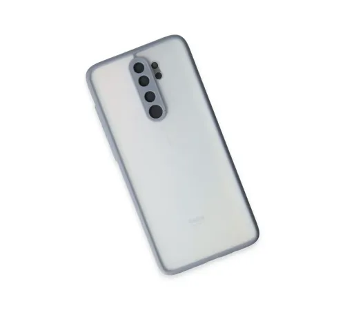 Xiaomi Redmi Note 8 Pro Kılıf Montreal Silikon Kapak - Gri