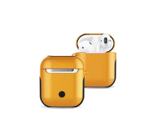 Apple Airpods 2 (2.nesil) 3in1 Kılıf - Sarı