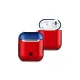 Apple Airpods 2 (2.nesil) 3in1 Kılıf - Kırmızı-Lacivert