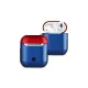 Apple Airpods 2 (2.nesil) 3in1 Kılıf - Lacivert-Kırmızı