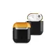 Apple Airpods 2 (2.nesil) 3in1 Kılıf - Siyah-Sarı