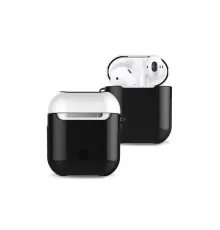 Apple Airpods 2 (2.nesil) 3in1 Kılıf - Siyah-Beyaz