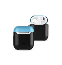 Apple Airpods 2 (2.nesil) 3in1 Kılıf - Siyah-Mavi