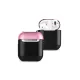 Apple Airpods 2 (2.nesil) 3in1 Kılıf - Siyah-Pembe