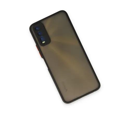 Vivo Y11S Kılıf Montreal Silikon Kapak - Siyah
