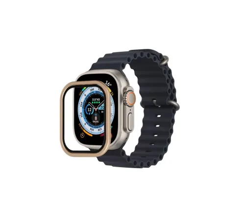 Apple Watch Ultra 49mm Alüminyum Kasa Cam Ekran Koruyucu - Yıldız Işığı