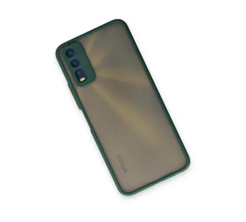 Vivo Y11S Kılıf Montreal Silikon Kapak - Yeşil