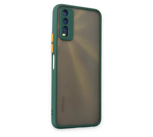 Vivo Y11S Kılıf Montreal Silikon Kapak - Yeşil