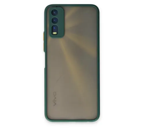 Vivo Y11S Kılıf Montreal Silikon Kapak - Yeşil