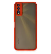 Vivo Y11S Kılıf Montreal Silikon Kapak - Kırmızı