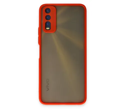 Vivo Y11S Kılıf Montreal Silikon Kapak - Kırmızı