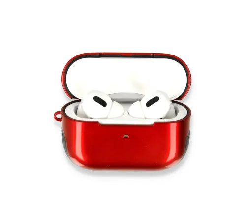 Apple Airpods Pro (1.nesil) 3in1 Kılıf - Kırmızı
