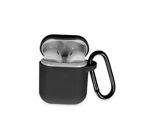 Apple Airpods 2 (2.nesil) Hang Kılıf - Siyah