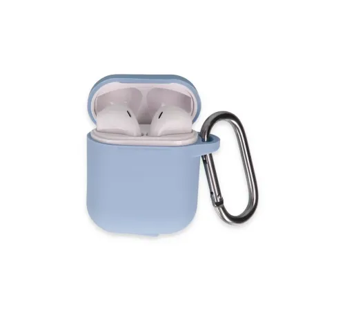 Apple Airpods 2 (2.nesil) Hang Kılıf - Mavi