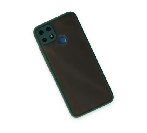 Realme C25 Kılıf Montreal Silikon Kapak - Yeşil
