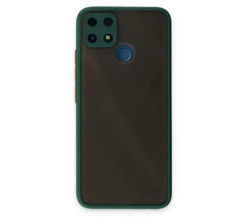 Realme C25 Kılıf Montreal Silikon Kapak - Yeşil