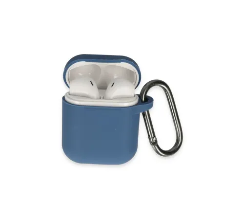 Apple Airpods 2 (2.nesil) Hang Kılıf - Lacivert