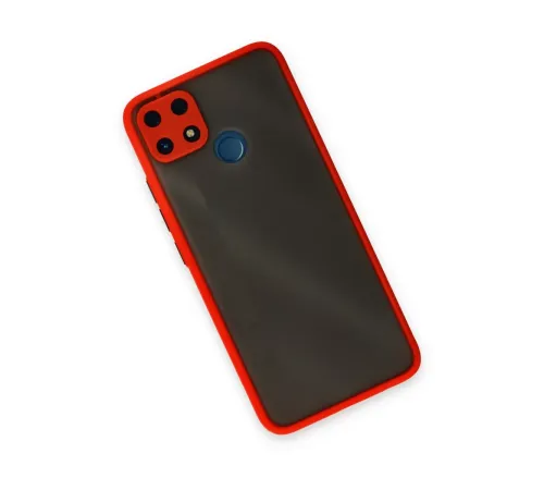 Realme C25 Kılıf Montreal Silikon Kapak - Kırmızı