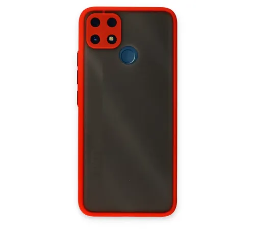 Realme C25 Kılıf Montreal Silikon Kapak - Kırmızı