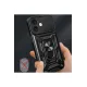 Apple iPhone 16 Kılıf Pars Lens Yüzüklü Silikon - Lacivert