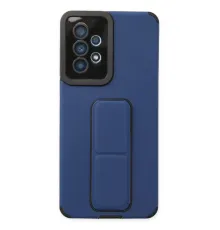 Samsung Galaxy A53 5G Kılıf Mega Standlı Silikon - Mavi