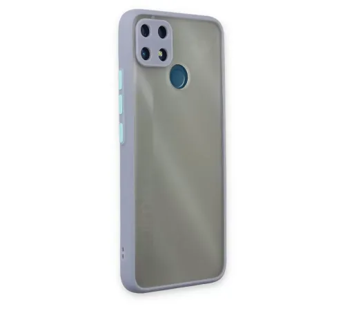 Realme C25 Kılıf Montreal Silikon Kapak - Gri
