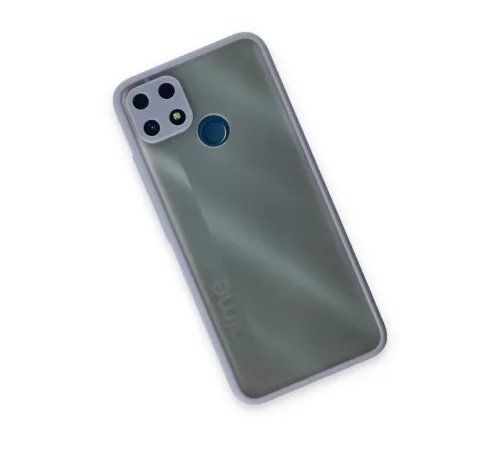 Realme C25 Kılıf Montreal Silikon Kapak - Gri