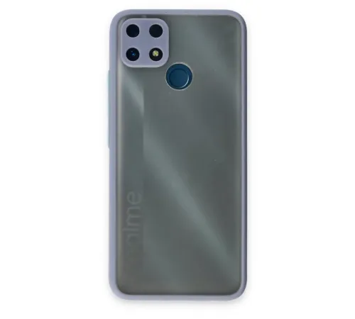 Realme C25 Kılıf Montreal Silikon Kapak - Gri