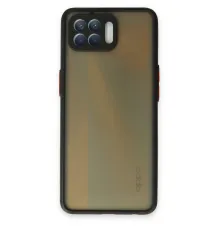 Reno 4 Lite Kılıf Montreal Silikon Kapak - Siyah