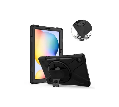Samsung Galaxy P610 Tab S6 Lite 10.4 Kılıf Amazing Tablet Kapak - Siyah