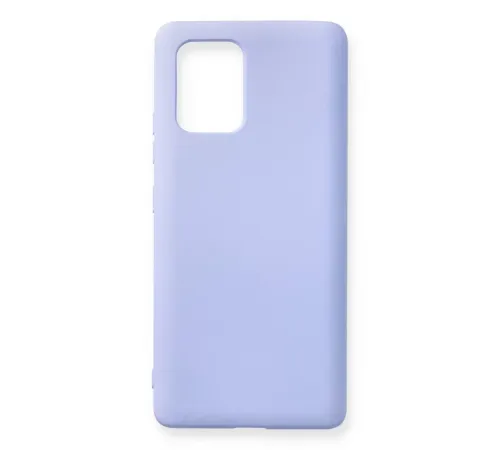 Samsung Galaxy A91 / S10 Lite Kılıf Nano içi Kadife Silikon - Lila